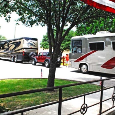 RVs parked